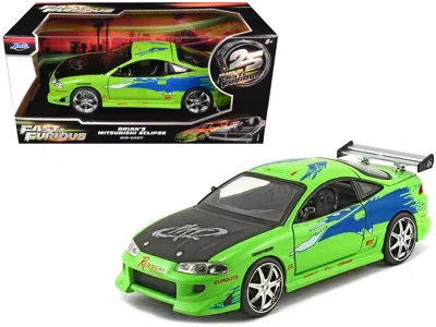 Jada Brian's Mitsubishi Eclipse Green With Black Hood And Graphics "the Fast And The Furious" (2001) Movi