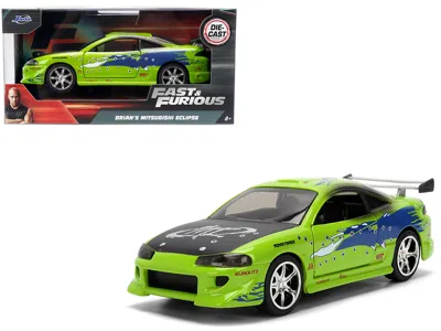 Jada Brian's Mitsubishi Eclipse Green With Graphics (damaged Version) "the Fast And The Furious" (2001) M