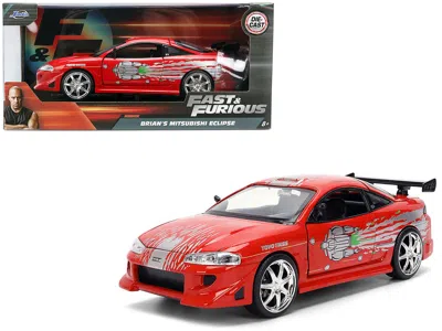 Jada Brian's Mitsubishi Eclipse Red With Graphics Remix "the Fast And The Furious" (2001) Movie "fast