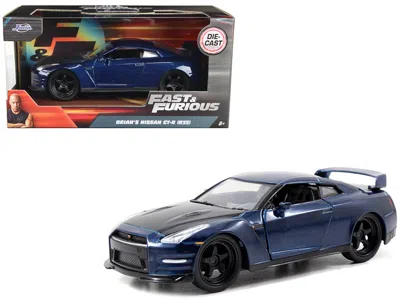 Jada Brian's Nissan Gt-r R35 Blue "fast & Furious 7" Movie 1/32 Diecast Model Car By