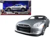 Jada Brian's Nissan Gt-r (r35) Silver "fast & Furious" Movie 1/24 Diecast Model Car By