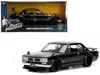 Jada Brian's Nissan Skyline 2000 Gt-r Rhd (right Hand Drive) Black "fast & Furious" Movie 1/24 Diecast Mo