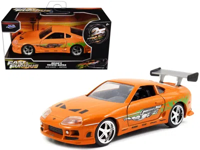 Jada Brian's Toyota Supra Orange With Graphics "the Fast And The Furious" (2001) Movie "fast & Furious 25