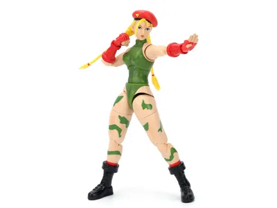Jada Cammy 6" Moveable Figure With Accessories And Alternate Head And Hands "ultra Street Fighter Ii: The