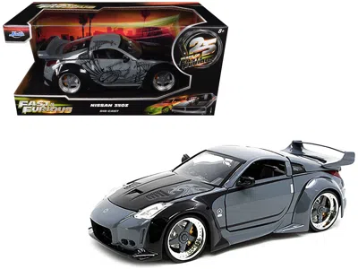 Jada D. K.'s Nissan 350z Gray And Black With Graphics "fast & Furious 25th Anniversary" Series 1/24 Dieca