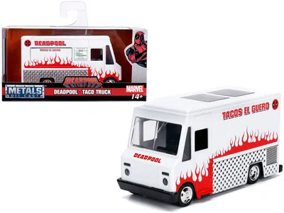Jada Deadpool Taco Truck White "marvel" Series 1/32 Diecast Model By