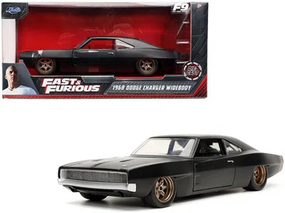 Jada Dom's 1968 Dodge Charger Widebody Matt Black "fast & Furious 9 F9" (2021) Movie 1/24 Diecast Model C