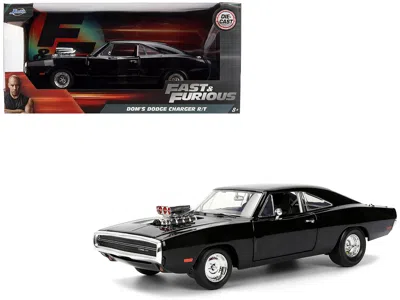 Jada Dom's 1970 Dodge Charger R/t Black "f9" (2021) Movie "fast & Furious" Series 1/24 Diecast Model Car 