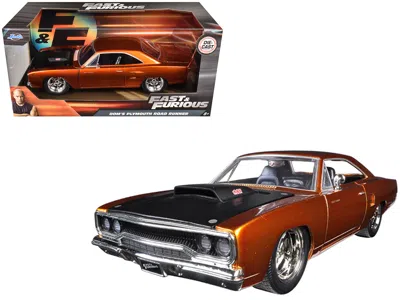 Jada Dom's 1970 Plymouth Road Runner Copper With Black Hood "fast & Furious 7" (2015) Movie In Multi