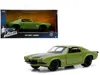 Jada Dom's 1973 Chevrolet Camaro "f-bomb" Matt Green With Black Hood Stripe "fast & Furious" Movie 1/32 D