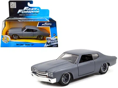 Jada Dom's Chevrolet Chevelle Ss Primer Grey "fast & Furious" Movie 1/32 Diecast Model Car By
