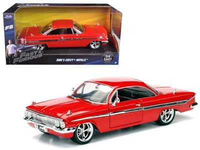 Jada Dom's Chevrolet Impala Red "fast & Furious F8: The Fate Of The Furious" (2017) Movie 1/24 Diecast Mo