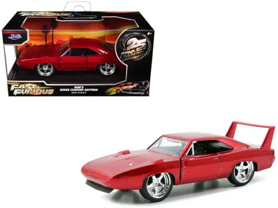 Jada Dom's Dodge Charger Daytona Red Metallic "fast & Furious 6" (2013) Movie "25 Years Of Fast & Furious