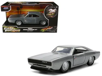 Jada Dom's Dodge Charger R/t Raw Metal "fast & Furious 7" (2015) Movie 1/32 Diecast Model Car By