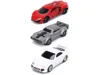 Jada Fast & Furious Movie 3 Piece Set Series 4 "nano Hollywood Rides" Series Diecast Model Cars By