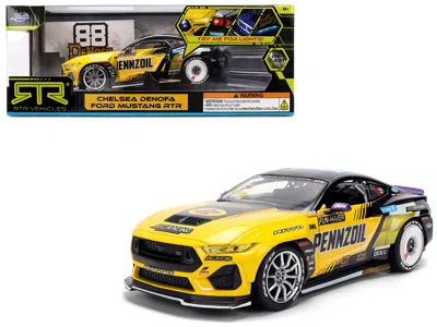 Jada Ford Mustang Rtr #88 Chelsea Denofa Pennzoil Formula Drift Pro Championship 2025 With Lights Rtr Veh In Yellow