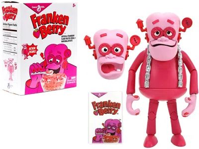 Jada Franken Berry 6.25" Moveable Figurine With Alternate Head And Cereal Box "general Mills" 1/12 Scale