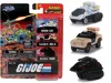 Jada G. I. Joe 3 Piece Set "nano Hollywood Rides" Diecast Models By