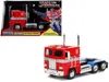 Jada G1 Autobot Optimus Prime Truck Red With Robot On Chassis From "transformers" Tv Series "hollywood Ri