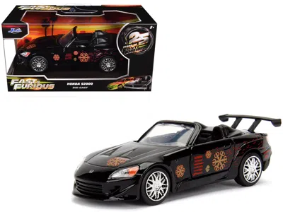 Jada Honda S2000 Convertible Black With Graphics "the Fast And The Furious" (2001) Movie "25 Years Of Fas