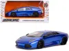 Jada Lamborghini Murcielago Lp640 Candy Blue "hyper-spec" 1/24 Diecast Model Car By