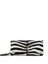 Jada Loveless Zebra Fold-over Clutch In Animal Print