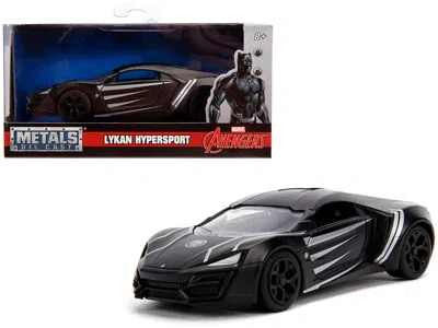 Jada Lykan Hypersport Matt Black "black Panther" Theme "avengers" "marvel" Series 1/32 Diecast Model Car