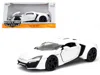 Jada Lykan Hypersport White 1/24 Diecast Model Car By