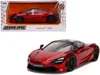 Jada Mclaren 720s Rhd (right Hand Drive) Candy Red With Black Top "hyper-spec" Series 1/24 Diecast Model