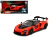Jada Mclaren Senna Red And Black "fast X" (2023) Movie "fast & Furious" Series 1/24 Diecast Model Car By  In Red