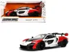 Jada Mclaren Senna Red And White With Carbon Hood And Top "hyperspec" Series 1/24 Diecast Model Car By Ja In Multi