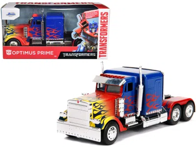Jada Optimus Prime Truck With Robot On Chassis From "transformers" Movie "hollywood Rides" Series 1/32 Di In Multi