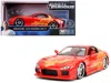 Jada Orange Julius' Mazda Rx-7 "fast & Furious" Movie 1/24 Diecast Model Car By