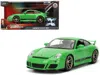 Jada Porsche 911 Gt3 (997) Green With Black Accents "fast X" (2023) Movie "fast & Furious" Series 1/24 Di In Multi