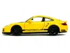 Jada Porsche 911 Turbo (997) Yellow With Carbon Hood "hyper-spec" Series 1/24 Diecast Model Car By