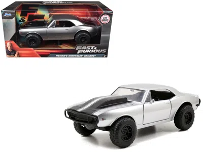 Jada Roman's Chevrolet Camaro Z/28 Silver "fast & Furious 7" Movie 1/24 Diecast Model Car By  In Multi