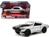 Jada Roman's Chevrolet Camaro Z/28 Silver With Black Stripes "fast & Furious 7" (2015) Movie 1/32 Diecast In Blue