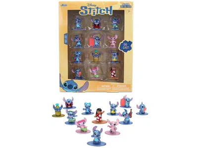 Jada Set Of 12 Diecast Figures "disney's Stitch" Franchise "nano Metalfigs" Series Diecast Models By