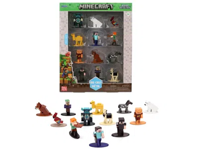 Jada Set Of 12 Diecast Figures "minecraft" Video Game Wave 2 "nano Metalfigs" Series Diecast Models By Ja In Multi