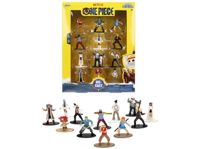 Jada Set Of 12 Diecast Figures "one Piece" (2023-current) Tv Series "metalfigs" Series Diecast Models By 