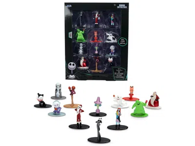 Jada Set Of 12 Diecast Figures "the Nightmare Before Christmas" (1993) Movie "nano Metalfigs" Series Diec In Multi