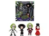 Jada Set Of 4 Diecast Figures "beetlejuice" (1988) Movie "metalfigs" Series By  In Multi