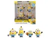 Jada Set Of 4 Diecast Figures "minions" (2015) Movie "metalfigs" Series Diecast Models By  In Yellow
