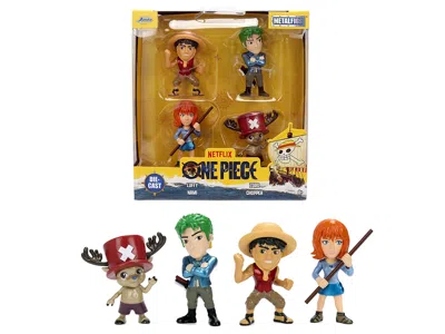 Jada Set Of 4 Diecast Figures "one Piece" (2023-current) Tv Series "metalfigs" Series Diecast Models By J