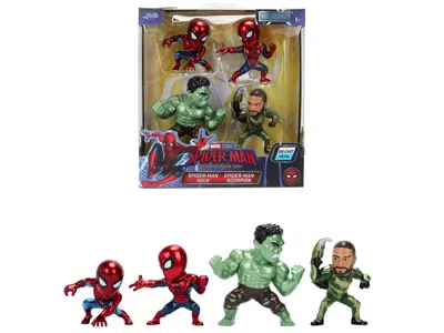 Jada Set Of 4 Diecast Figures "spider-man: Brand New Day" (2026) Movie "metalfigs" Series Diecast Models  In Multi