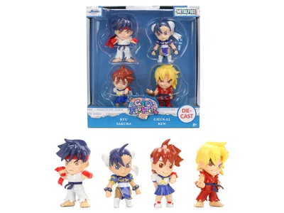 Jada Set Of 4 Diecast Figures "super Gem Fighter Mini Mix" (1997) Video Game "metalfigs" Series Diecast M