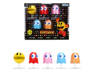 Jada Set Of 5 Diecast Figures "pac-man" (1980) Video Game "metalfigs" Series Diecast Models By