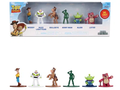 Jada Set Of 6 Diecast Figures "toy Story" Movie Franchise "nano Metalfigs" Series Diecast Models By  In Multi