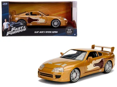 Jada Slap Jack's Toyota Supra Gold "fast & Furious" Movie 1/24 Diecast Model Car By