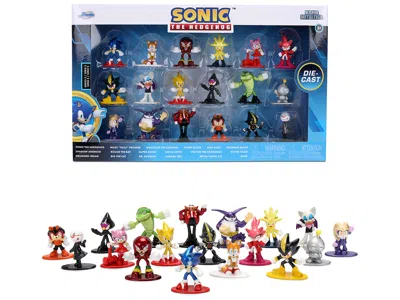 Jada Sonic The Hedgehog Set Of 18 Diecast Figures Wave 2 "nano Metalfigs" Series Diecast Models By  In Multi